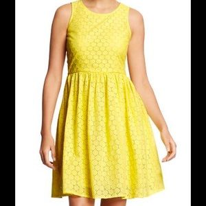 OLD NAVY yellow eyelet dress